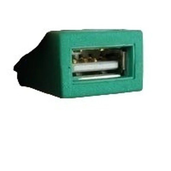 Video Game Console Adapter USB to PS2 Green 6 Pin Microsoft 0.75" X 2" - Picture 3 of 4